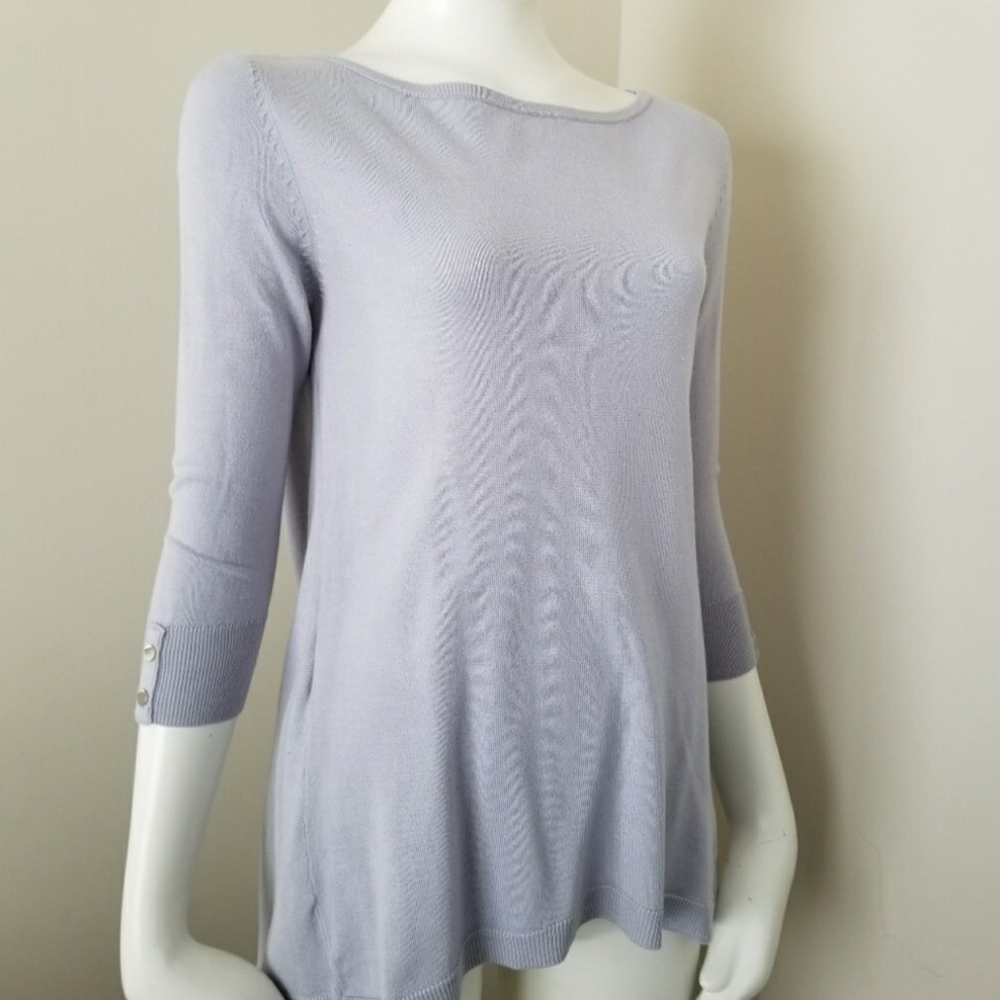 White House Black Market Layered Split Back Top